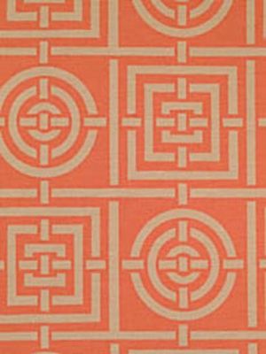 Ottoman in Circles & Squares-florence broadhurst coral.jpg